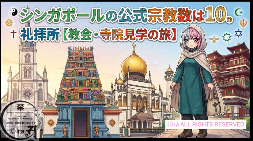 シンガポールの宗教数は１０。寺院と教会見学の旅と礼拝所リスト