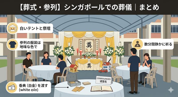 シンガポールでの葬式・参列・葬儀｜まとめ