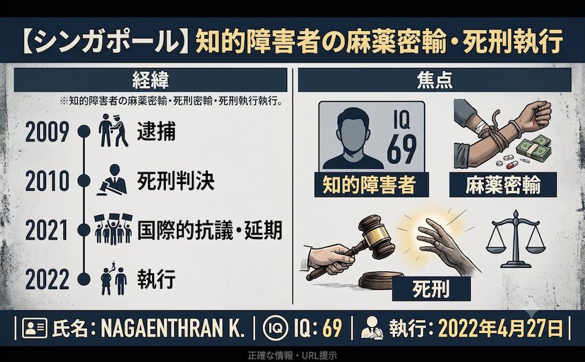 知的障害者の麻薬密輸に対する死刑執行|シンガポールの入国|発達障害・神経発達症 6f0de9e0b9959606dee4de0c5741846a 知的障害者の麻薬密輸に対する死刑執行|シンガポールの入国|発達障害・神経発達症