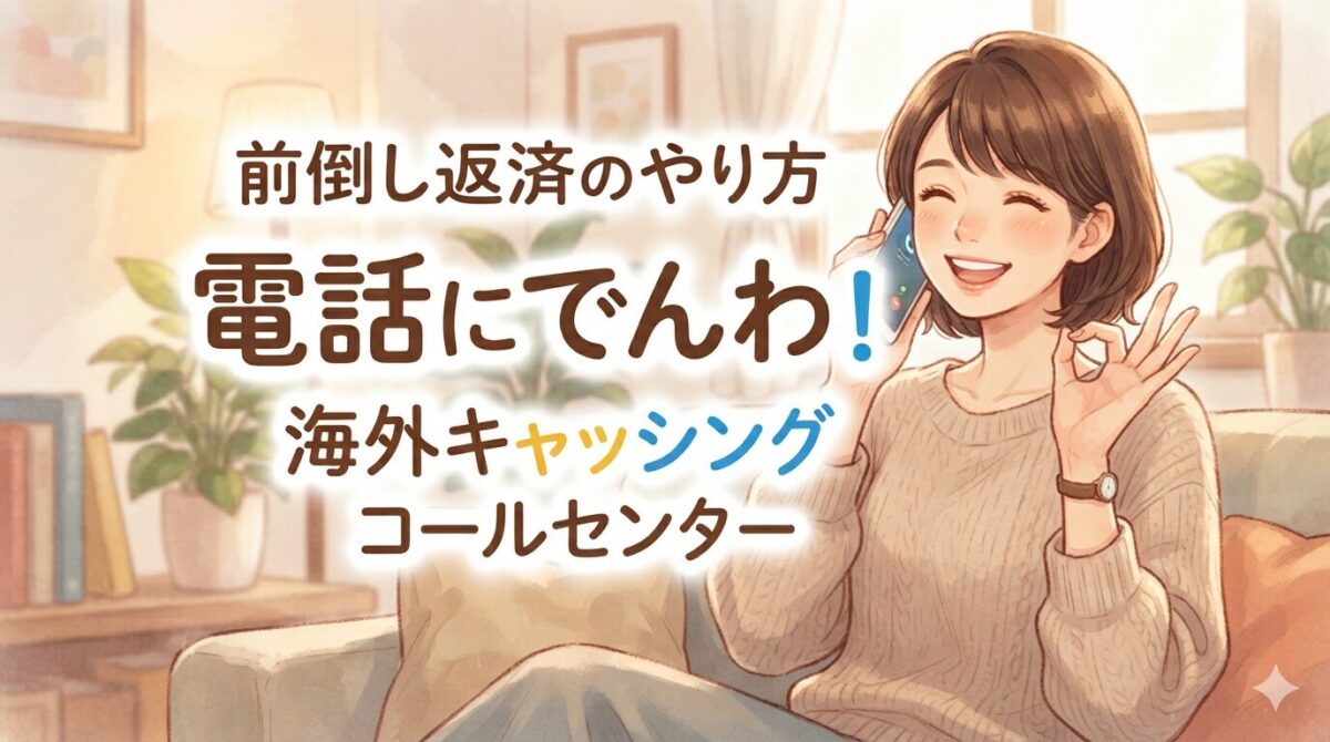 前倒し返済のやり方｜電話にでんわ！コールセンターと三井住友銀行の海外キャッシング