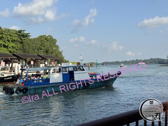 pulau ubin行きの船.Singapore