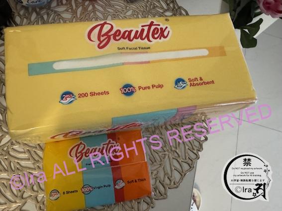 モラルなし。席どりのティッシュペーパー盗まれて、席も奪われた|シンガポールの食事ルール IMG 2110 Beautexブランドのティッシュペーパー