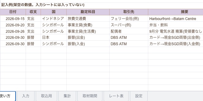 【AI】初心者が2時間制作で3年分700件取引の帳簿完成。脱家計簿|簿記・経理業務効率化 e602d0b39f7f58015f11bef33c354b72 複合帳簿使い方スプレッドシート